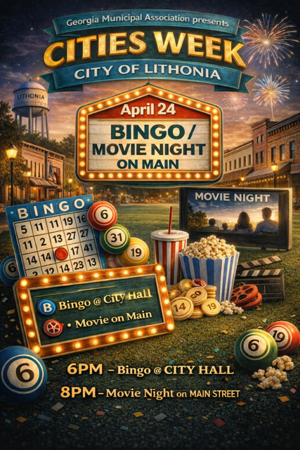 Bingo/Movie Night (Bingo- 6:00pm, Movie- 8:00pm)